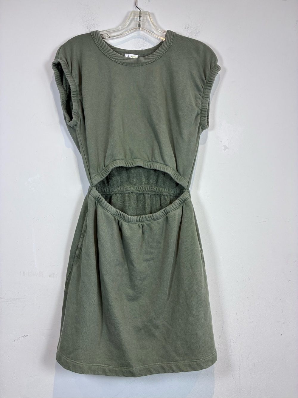 Offline Cutout Mini Dress in Olive Green, Size XS